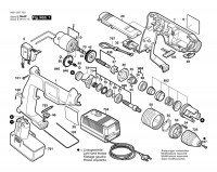 Bosch 0 601 937 758 Gsb 9,6 Ves-2 Cordless Impact Drill 9.6 V / Eu Spare Parts